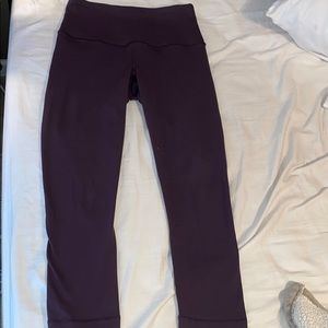 Purple Cropped Leggings